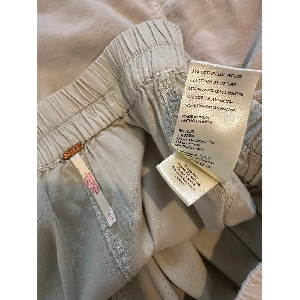Free People Get Free Poplin Shorts Light Grey XL
